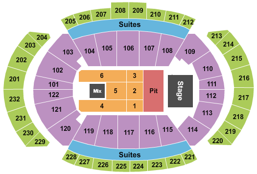 T-Mobile Center Blink 182 Seating Chart
